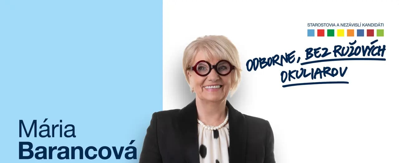 Mária Barancová — volebný plagát
