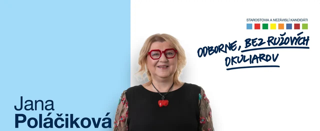 Jana Poláčiková — volebný plagát